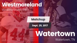 Matchup: Westmoreland High vs. Watertown  2017