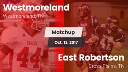 Matchup: Westmoreland High vs. East Robertson  2017