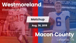 Matchup: Westmoreland High vs. Macon County  2019