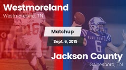 Matchup: Westmoreland High vs. Jackson County  2019