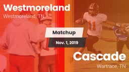Matchup: Westmoreland High vs. Cascade  2019
