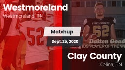 Matchup: Westmoreland High vs. Clay County 2020