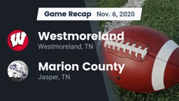Recap: Westmoreland  vs. Marion County  2020