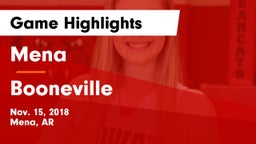 Mena  vs Booneville  Game Highlights - Nov. 15, 2018