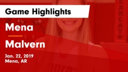 Mena  vs Malvern  Game Highlights - Jan. 22, 2019