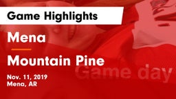 Mena  vs Mountain Pine  Game Highlights - Nov. 11, 2019