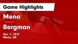 Mena  vs Bergman Game Highlights - Dec. 7, 2019