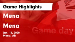 Mena  vs Mena  Game Highlights - Jan. 14, 2020