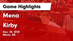 Mena  vs Kirby  Game Highlights - Dec. 28, 2018