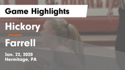 Hickory  vs Farrell  Game Highlights - Jan. 22, 2020
