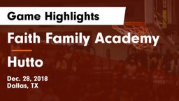 Faith Family Academy vs Hutto Game Highlights - Dec. 28, 2018