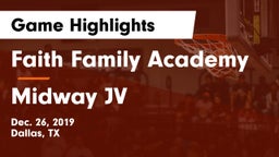 Faith Family Academy vs Midway JV Game Highlights - Dec. 26, 2019