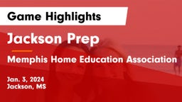 Jackson Prep  vs Memphis Home Education Association Game Highlights - Jan. 3, 2024