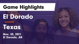 El Dorado  vs Texas  Game Highlights - Nov. 30, 2021