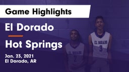 El Dorado  vs Hot Springs  Game Highlights - Jan. 23, 2021