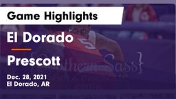 El Dorado  vs Prescott  Game Highlights - Dec. 28, 2021