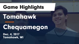 Tomahawk  vs Chequamegon Game Highlights - Dec. 4, 2017