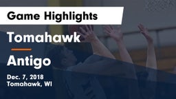 Tomahawk  vs Antigo  Game Highlights - Dec. 7, 2018