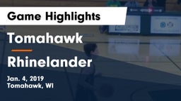 Tomahawk  vs Rhinelander  Game Highlights - Jan. 4, 2019