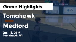 Tomahawk  vs Medford  Game Highlights - Jan. 18, 2019
