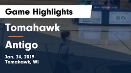 Tomahawk  vs Antigo  Game Highlights - Jan. 24, 2019
