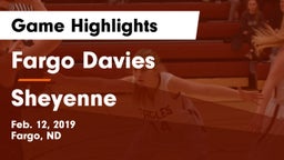 Fargo Davies  vs Sheyenne  Game Highlights - Feb. 12, 2019