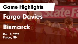 Fargo Davies  vs Bismarck  Game Highlights - Dec. 8, 2023
