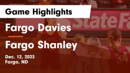Fargo Davies  vs Fargo Shanley  Game Highlights - Dec. 12, 2023