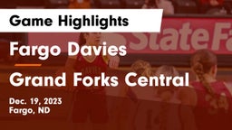 Fargo Davies  vs Grand Forks Central  Game Highlights - Dec. 19, 2023