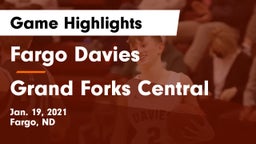 Fargo Davies  vs Grand Forks Central  Game Highlights - Jan. 19, 2021