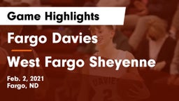 Fargo Davies  vs West Fargo Sheyenne  Game Highlights - Feb. 2, 2021