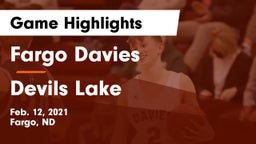 Fargo Davies  vs Devils Lake  Game Highlights - Feb. 12, 2021