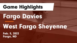 Fargo Davies  vs West Fargo Sheyenne  Game Highlights - Feb. 5, 2022