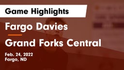 Fargo Davies  vs Grand Forks Central  Game Highlights - Feb. 24, 2022