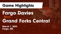 Fargo Davies  vs Grand Forks Central  Game Highlights - March 1, 2024