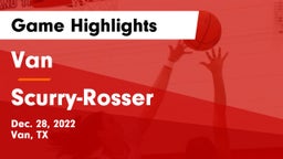 Van  vs Scurry-Rosser  Game Highlights - Dec. 28, 2022