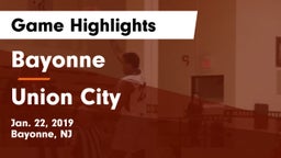 Bayonne  vs Union City Game Highlights - Jan. 22, 2019
