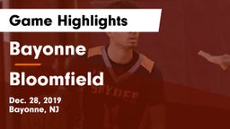 Bayonne  vs Bloomfield  Game Highlights - Dec. 28, 2019