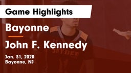 Bayonne  vs John F. Kennedy  Game Highlights - Jan. 31, 2020