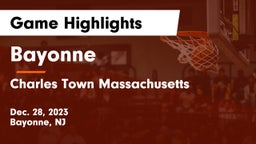 Bayonne  vs Charles  Town Massachusetts  Game Highlights - Dec. 28, 2023
