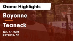 Bayonne  vs Teaneck  Game Highlights - Jan. 17, 2024