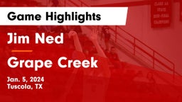 Jim Ned  vs Grape Creek  Game Highlights - Jan. 5, 2024