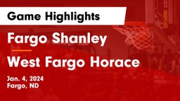 Fargo Shanley  vs West Fargo Horace  Game Highlights - Jan. 4, 2024