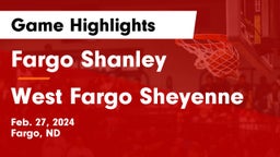 Fargo Shanley  vs West Fargo Sheyenne  Game Highlights - Feb. 27, 2024