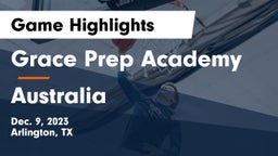 Grace Prep Academy vs Australia Game Highlights - Dec. 9, 2023