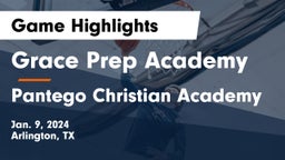 Grace Prep Academy vs Pantego Christian Academy Game Highlights - Jan. 9, 2024