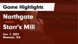 Northgate  vs Starr's Mill  Game Highlights - Jan. 7, 2022