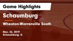 Schaumburg  vs Wheaton-Warrenville South  Game Highlights - Nov. 26, 2019