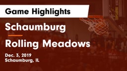Schaumburg  vs Rolling Meadows  Game Highlights - Dec. 3, 2019