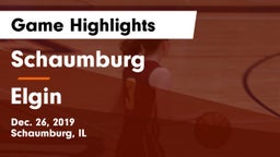Schaumburg  vs Elgin  Game Highlights - Dec. 26, 2019